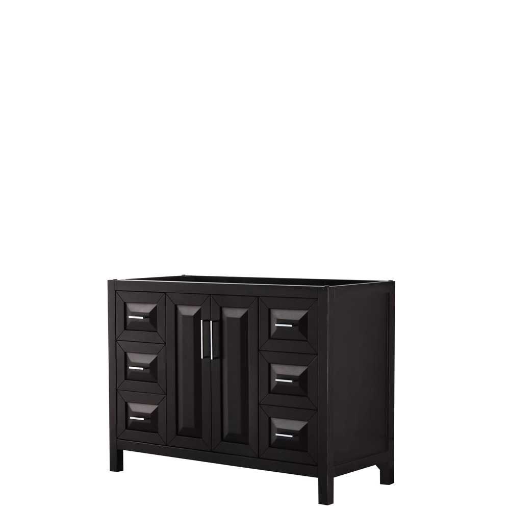 48 Inch Single Bathroom Vanity in Dark Espresso, No Countertop, No Sink, No Mirror