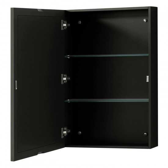 36 Inch Single Bathroom Vanity in Dark Espresso, No Countertop, No Sink, Medicine Cabinet