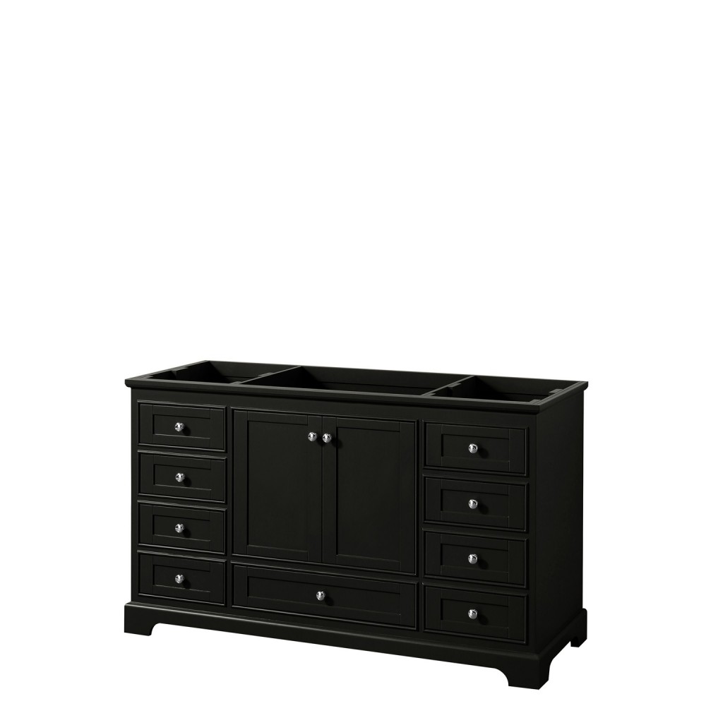 60 Inch Single Bathroom Vanity in Dark Espresso, No Countertop, No Sink, No Mirror 60 Inch Single Bathroom Vanity in Dark Espresso, No Countertop, No Sink, No Mirror