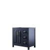 36 Inch Single Bathroom Vanity in Dark Blue, No Countertop, No Sink, No Mirror