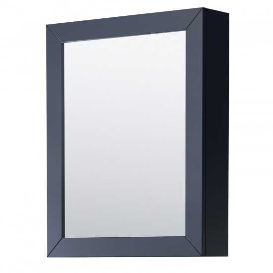 48 Inch Single Bathroom Vanity in Dark Blue, No Countertop, No Sink, Medicine Cabinet