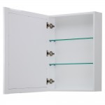 60 Inch Double Bathroom Vanity in White, White Cultured Marble Countertop, Sinks, Medicine Cabinets