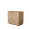 36 Inch Single Bathroom Vanity in Light Straw, No Countertop, No Sink