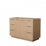 48 Inch Single Bathroom Vanity in Light Straw, No Countertop, No Sink