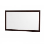 60 Inch Double Bathroom Vanity in Espresso, Carrara Cultured Marble Countertop, Sinks, 58 Inch Mirror