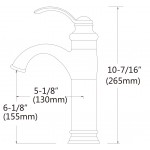 35.5-in. W 1 Hole Ceramic Top Set In White Color - Overflow Drain Incl.