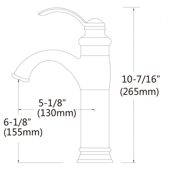 26-in. W Above Counter White Vessel Set For 1 Hole Center Faucet