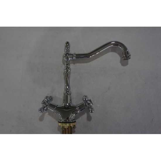 26.25-in. W Above Counter White Vessel Set For 1 Hole Center Faucet