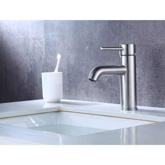 26.25-in. W Above Counter White Vessel Set For 1 Hole Center Faucet