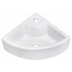 26.25-in. W Above Counter White Vessel Set For 1 Hole Center Faucet