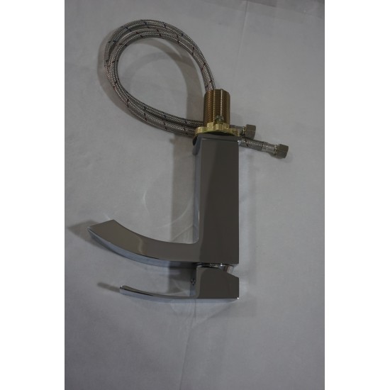 26.25-in. W Wall Mount White Vessel Set For 1 Hole Center Faucet