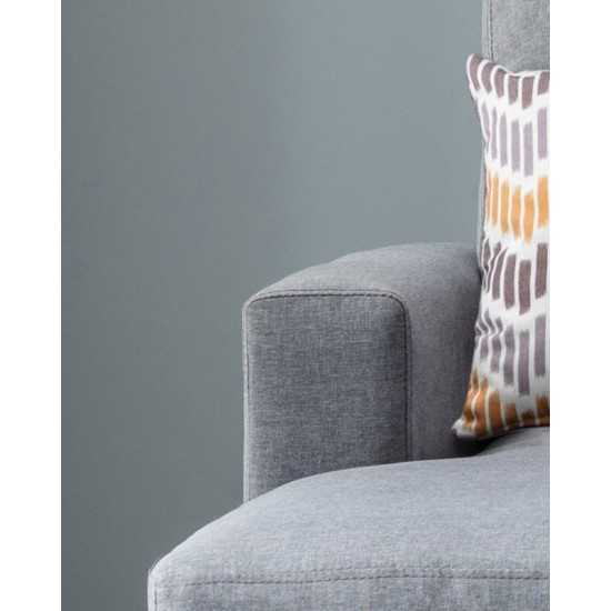 Robin Gray Fabric Reversible Sectional Sofa with Ottoman