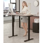 Olivia Wood Grain Lift Desk