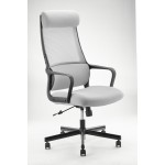 Logan Gray Office Chair with Black Frame