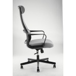 Logan Gray Office Chair with Black Frame