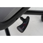 Logan Gray Office Chair with Black Frame
