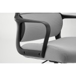 Logan Gray Office Chair with Black Frame