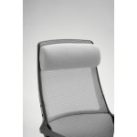 Logan Gray Office Chair with Black Frame