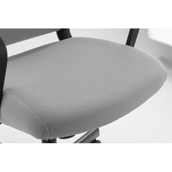 Logan Gray Office Chair with Black Frame