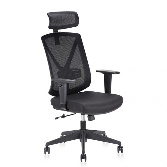 Riley Black Office Chair with Mesh