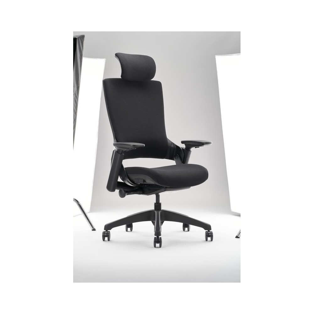 Ariana Black Office Chair with Headrest