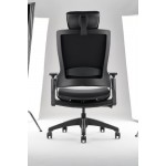 Ariana Black Office Chair with Headrest