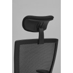 Luke Black Office Chair with Mesh and Headrest