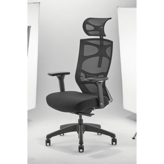 Miles Black Office Chair with Mesh