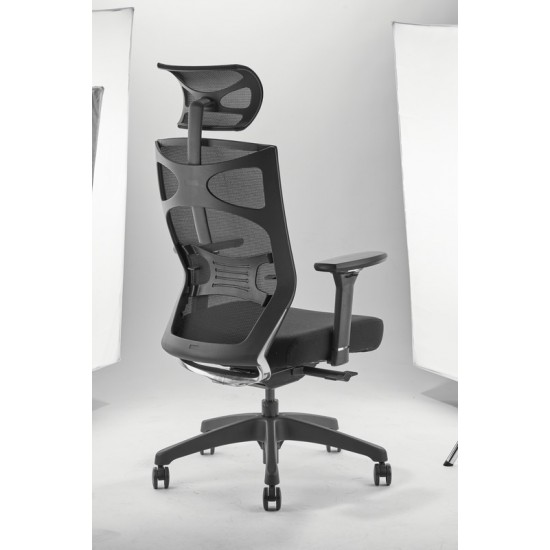 Miles Black Office Chair with Mesh