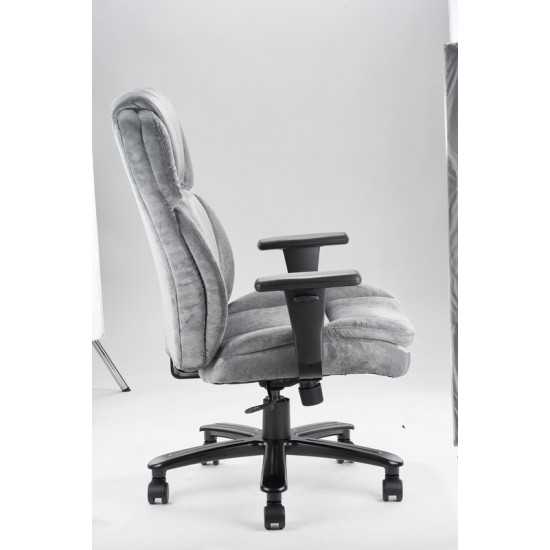 Elena Big and Tall Gray Office Chair