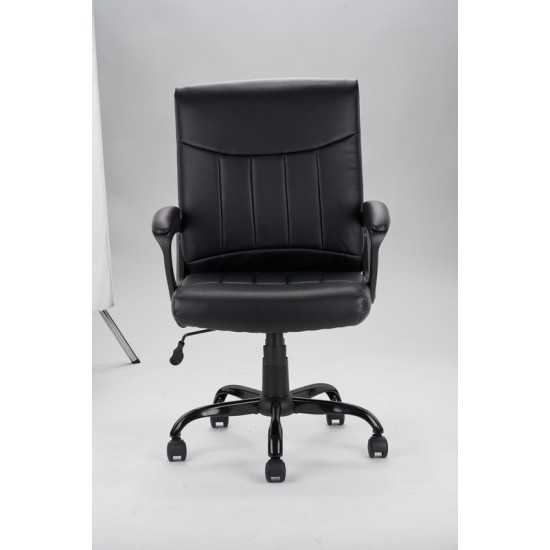 Levi PU Leather Black Office Chair