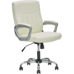 Levi PU Leather White Office Chair