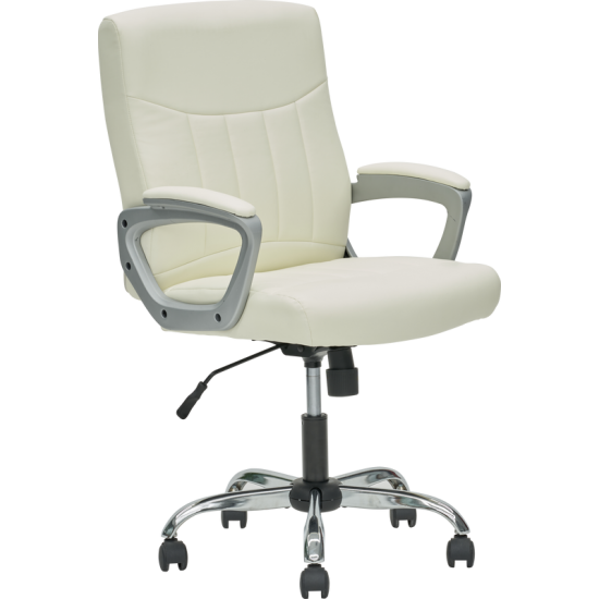 Levi PU Leather White Office Chair