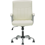 Levi PU Leather White Office Chair