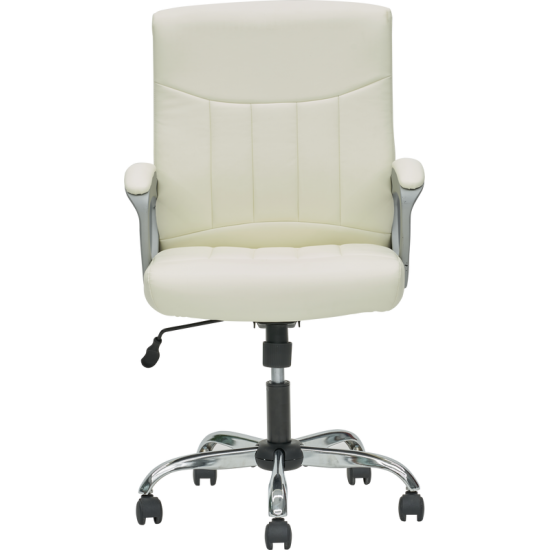 Levi PU Leather White Office Chair