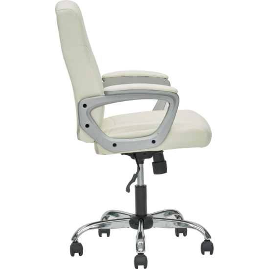 Levi PU Leather White Office Chair