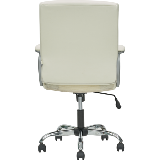 Levi PU Leather White Office Chair