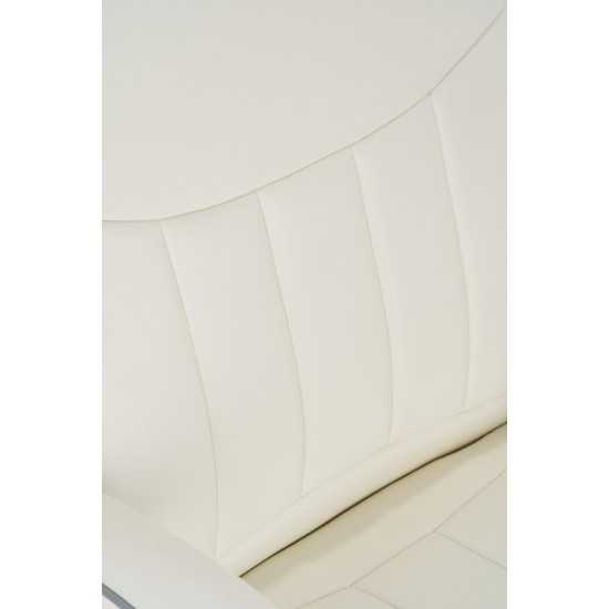 Levi PU Leather White Office Chair