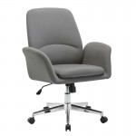 Taylor Gray Fabric Swivel Accent Chair