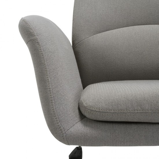 Taylor Gray Fabric Swivel Accent Chair