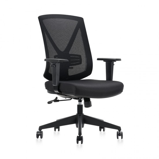 Kyle Black Office Chair with Mesh Back
