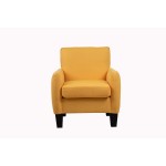 Alyssa Yellow Linen Accent Armchair