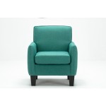 Alyssa Green Linen Accent Armchair