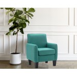 Alyssa Green Linen Accent Armchair