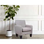 Alyssa Beige Linen Accent Armchair