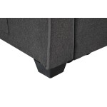 William Modern Gray Fabric Sleeper Sofa with 2 USB Charging Ports and 4 Accent Pillows