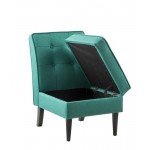 Oliver Green Fabric Storage Accent Chair
