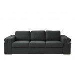 Gianna Black Linen Fabric Sofa and Loveseat Living Room Set