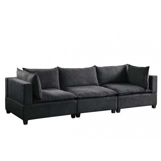 Madison Dark Gray Fabric Sofa Couch