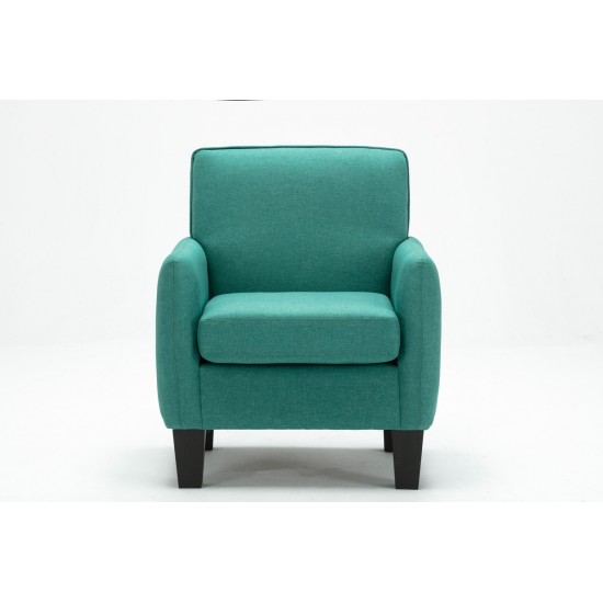 Mia Green Linen Accent Armchair